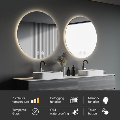 Lumire™ Round LED Bathroom Mirror™
