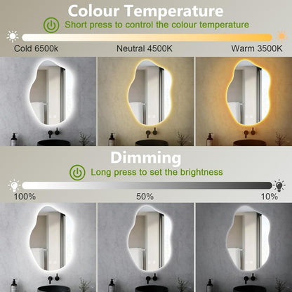 Lumire™ Abstract Bathroom Mirror