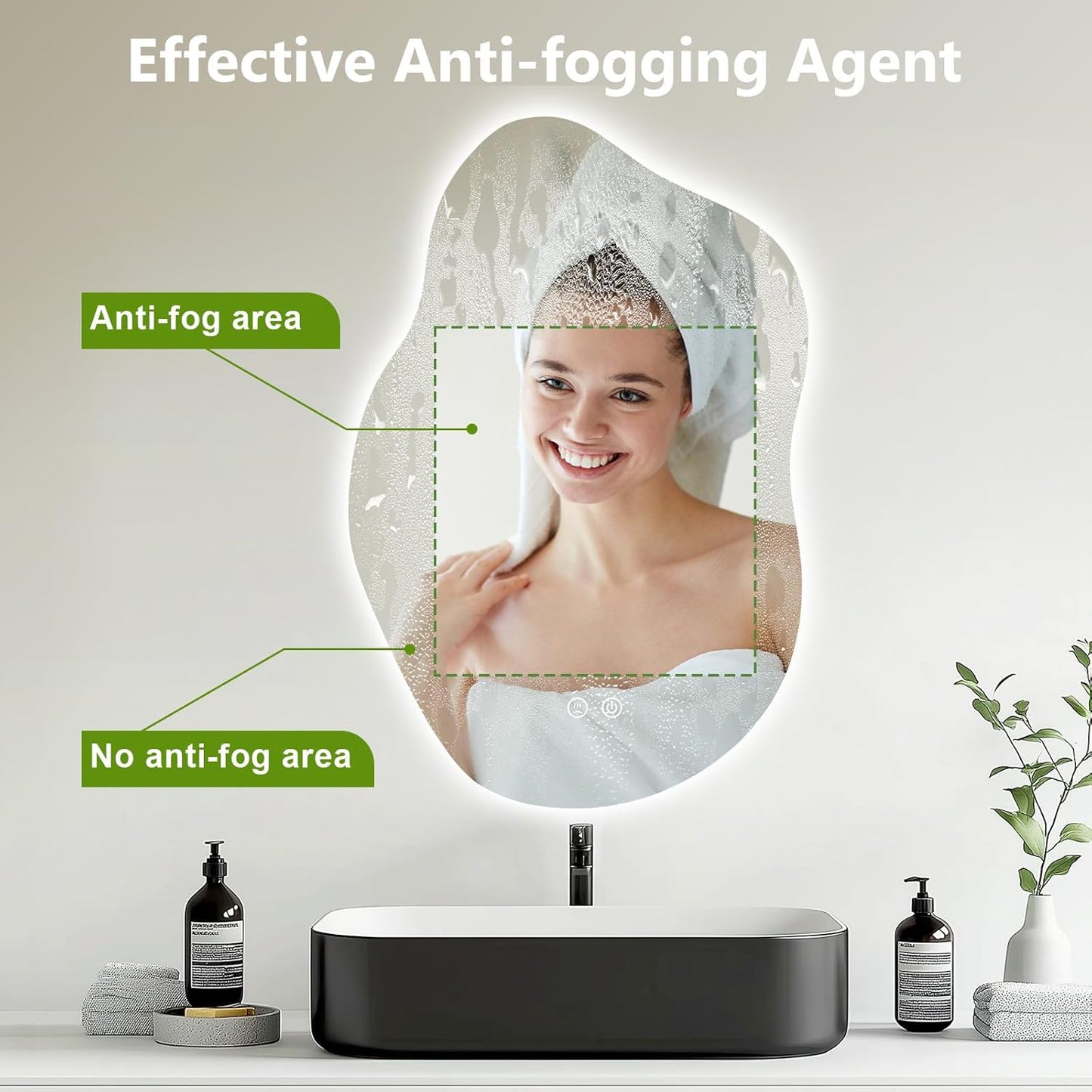 Lumire™ Abstract Bathroom Mirror