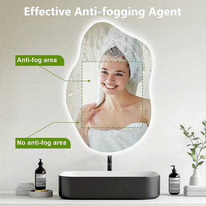 Lumire™ Abstract Bathroom Mirror