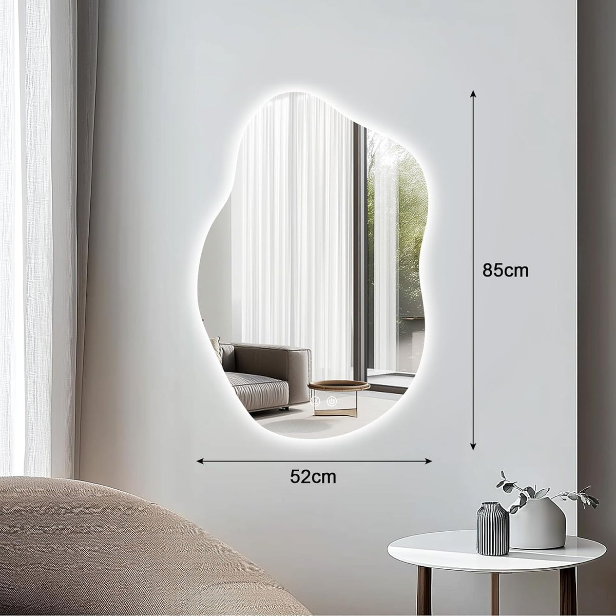 Lumire™ Abstract Bathroom Mirror
